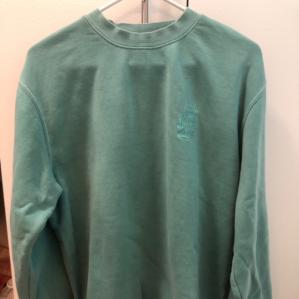 Anti Social Social Club Invisible Green Crewneck